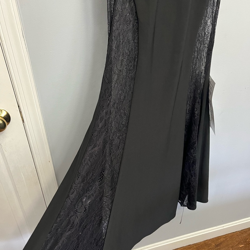 Gianni Bini Black Lace Panel Maxi Dress - Picture 4 of 6